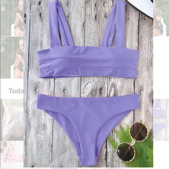 pastel purple bikini